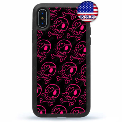 iPhone Case Ten iPhone 17 16 15 14 13 12 Pro Max Plus Pink Pirate Cute Skull