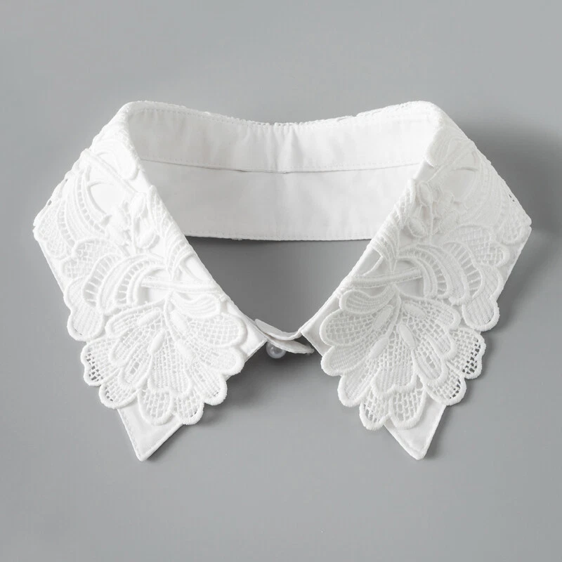 Acquista Camicia da donna d'affari con colletto finto Colletto staccabile Colletto falso femminile Collana Abito Camicetta con risvolto Colletto finto in Italia a partire da 15