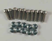 10 ORIGINAL Shear Bolts & Nuts For Walker Mower Gear Drive Decks, F202 & F002