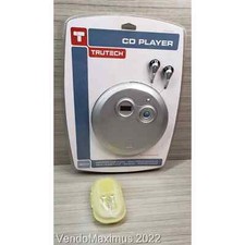 Trutech Discman Personal Portable CD Player with buds Bonus Hi-Res Earbuds