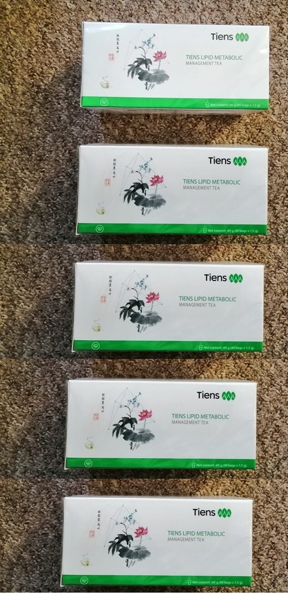 TIENS Lipid Balance Herbal Tea 150 Bags Jiaogulan Lotus Green Tea