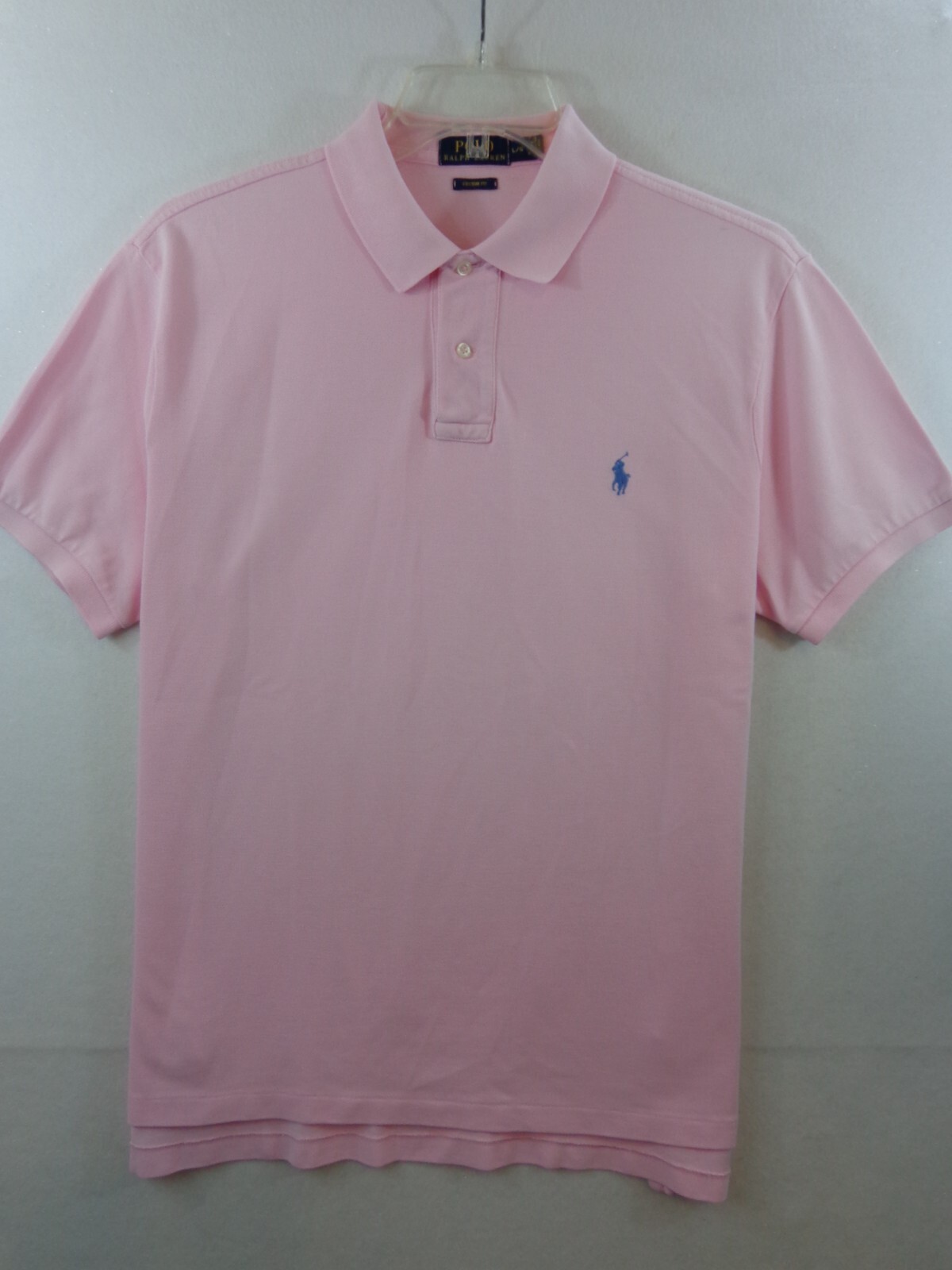 PONY Polo Ralph Lauren camicia uomo L rosa manica corta polo