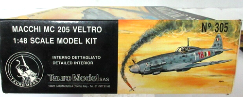 + Tauro Models 1:48 Macchi MC 205 Veltro Plastic Model Kit No. 305 - Picture 2 of 2