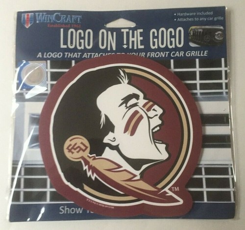 NCAA Florida State University FSU Seminoles LOGO ON THE GO GO auto emblem - Picture 2 of 6