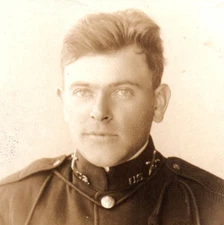 RPPC WWI Army Soldier Coastal Artillery Real Photo Postcard