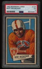 1952 Bowman Large Bert Rechichar SP Short Print #136 PSA 5 EX
