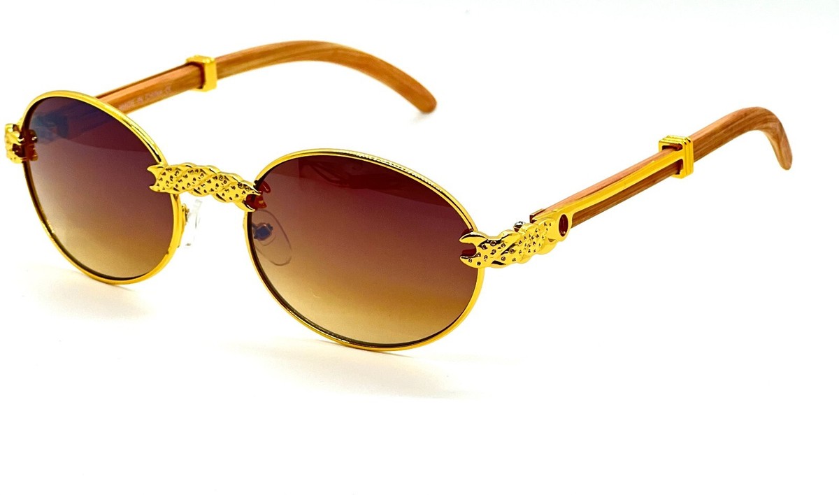 Lunette Versace Rap Migos Lunette Vintage Round Frame Sunglasses