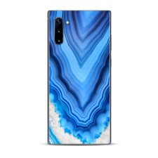 Skins Decal Wrap for Samsung Galaxy Note 10 Crystal Blue Ice Marble
