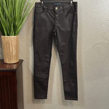 B3/1 Tommy Hilfiger, WOMENS brown, faux leather skinny pants, size 6