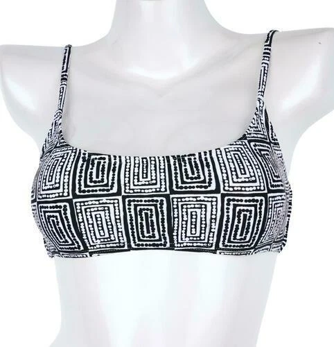 Top de bikini Billabong Gallery 296471 para mujer Atmosphere negro/blanco talla XXL Foto 3 de 4