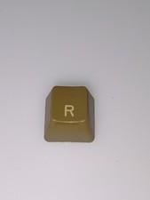 Apple iie IIE 2E KEY R white Letters VINTAGE ORIGINAL Replacement Key