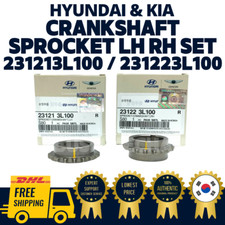 GENUINE OEM Hyundai Kia Crankshaft Sprocket LH RH Set 231213L100 / 231223L100