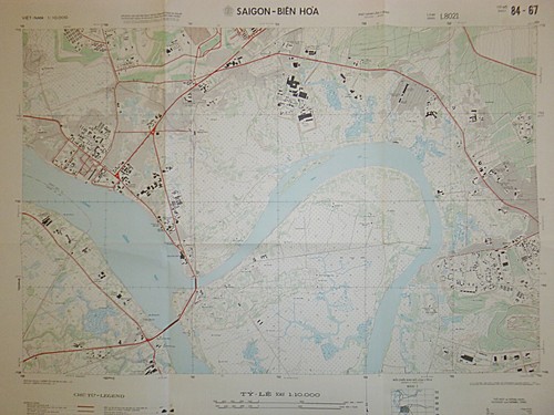 MAP - 84-67 - BIEN HOA AIR BASE - 1971 - Combat Base - Dong Nai - Vietnam War - Picture 8 of 8
