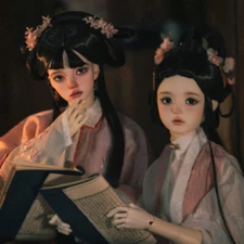 1/4 BJD Doll SD Ball Jointed with Eyes Face Makeup Female Toys Women Girl Gifts