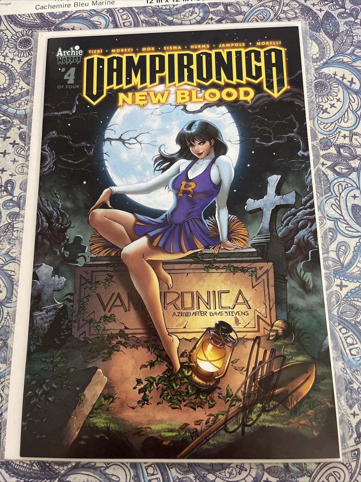 VAMPIRONICA NEW BLOOD #4 ANNA ZHUO SIGNED DAVE STEVENS HOMAGE VARIANT COVER /250