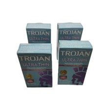 48 Total Trojan Ultra Th Condoms Contraceptive Men 12 Ct EACH Exp 2026-27