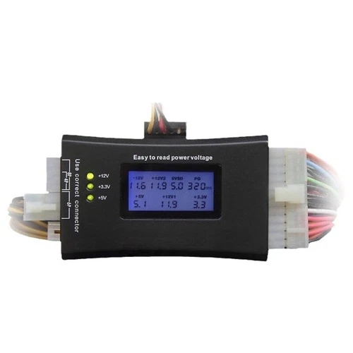 Power Supply Tester For Computer Host Power Voltage Testing LCD Display