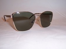 NEW SAINT LAURENT SUNGLASSES SL M98 003 GOLD/GREEN 62MM AUTHENTIC 98