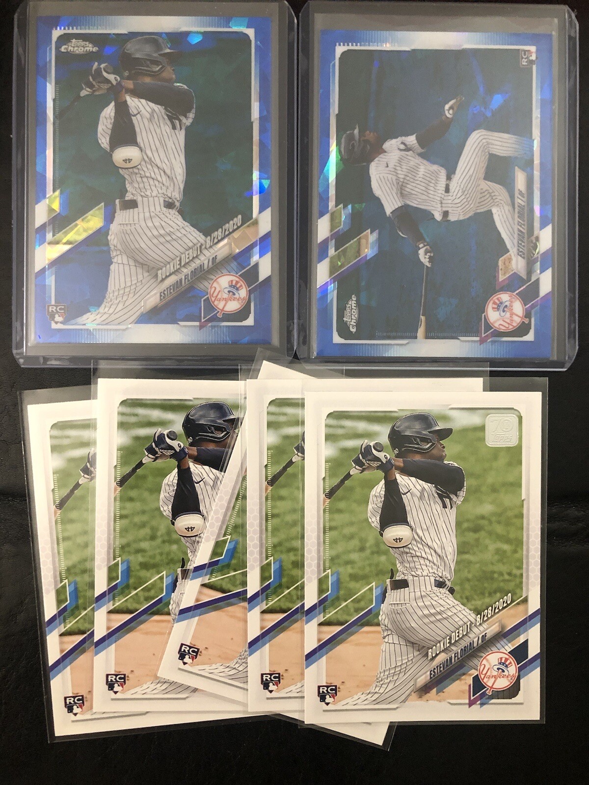 2021 Topps Chrome Sapphire Estevan Florial Rookie 406 Us247