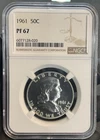 1961 NGC PF67 FRANKLIN HALF DOLLAR 50c, Free Shipping