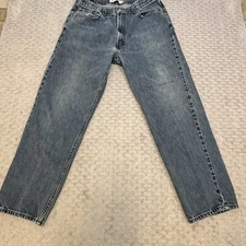 Levis 550 Relaxed Straight Leg Men's Jeans Blue Denim Size 38 x 32 Levi’s Y2K