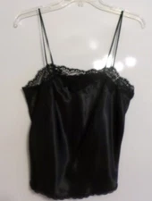 NEW-FANTASIES BY MORGAN TAYLOR CAMOISOLE -SMALL-BLACK-LACE 