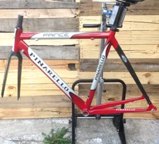 PINARELLO PRINCE BIKE 56cm Vintage Road Bike Aluminum Carbon Fork Frameset 2003