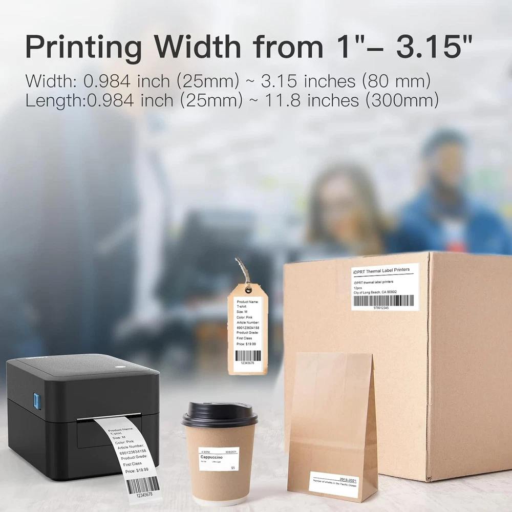 Bluetooth Thermal Label Maker for Barcodes with No Ink Needed