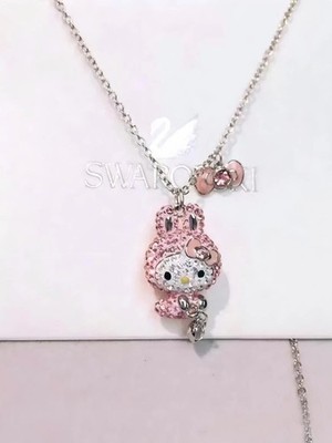 Swarovski Hello Kitty Bunny Necklace NEW!