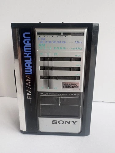 Vintage Sony Walkman WM-F43 AM/FM Stereo Cassette Player Needs repair