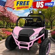 2 Seater Kids Ride On Utv Car,24V 2WD Ride On Car Truck with Metal Frame,Remote