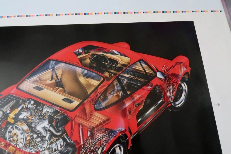 Original Vintage PORSCHE Poster - Image 4 of 4