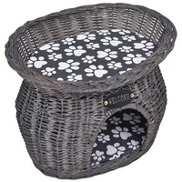Katzen KuschelhöHle Mit Kissen Weide Katzenbett