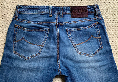 Jacob Cohen Tailored Jeans PW688 Herren Regular Straight Blau Stretch W31 L30