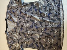 Carhartt Dig Print Force Cross Flex Modern Fit Scrub Top Women's size XL