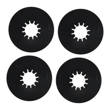 5th Wheel Hitch Lube Plate 10 Inch Black - Non-Grease PTFE Black-10in - 4 Pack