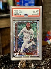 2025 Topps Celebration JAMES WOOD RC CONFETTI Nationals Rookie PSA 10 GEM MINT