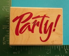 Rubber Stampede PARTY Saying Rubber Stamp Birthday