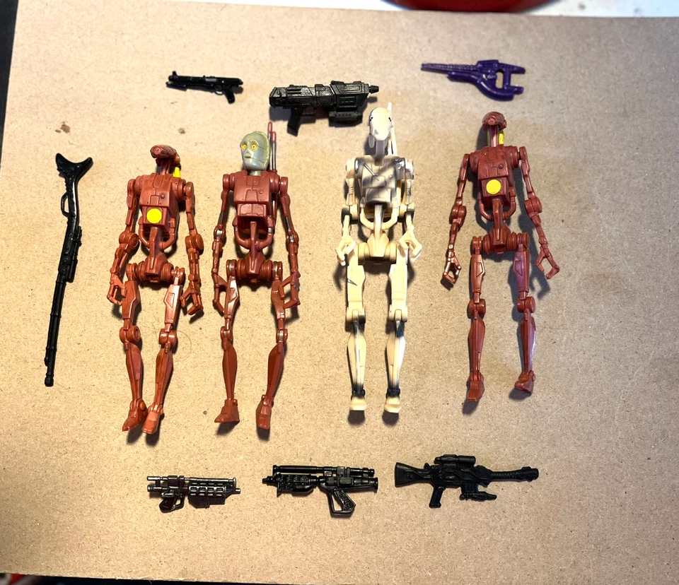 Star Wars 3.75” Hasbro The Clone Wars Battle Droid Army Lote Suelto (4) Foto 2 de 4