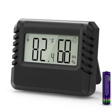 Indoor Thermometer Hygrometer for Home, Room Humidity Meter Black 
