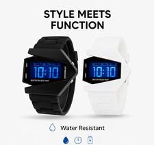 Reloj Para Hombre Mujer LED Luz Digital Pulsera de Silicone Moda Deporte Lujo