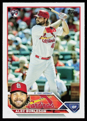 #ad #ad 2023 Topps Alec Burleson #622 BASEBALL CARD Rookie St. Louis Cardinals RC $2.00