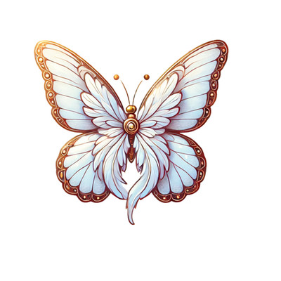 Angel Feather Butterfly Sticker Celestial Fantasy Wings Vinyl Decal Art