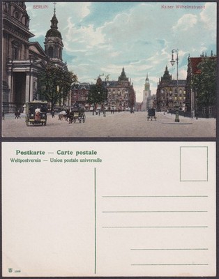 Postcard Berlin Kaiser Wilhelm Street around 1910