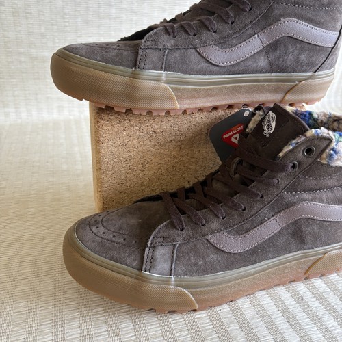 Vans Sk8-Hi MTE 2.0 DX Zapatos Para Hombre Talla 9.5 Marrón Gamuza Primaloft Imitación Piel Invierno - Imagen 8 de 20