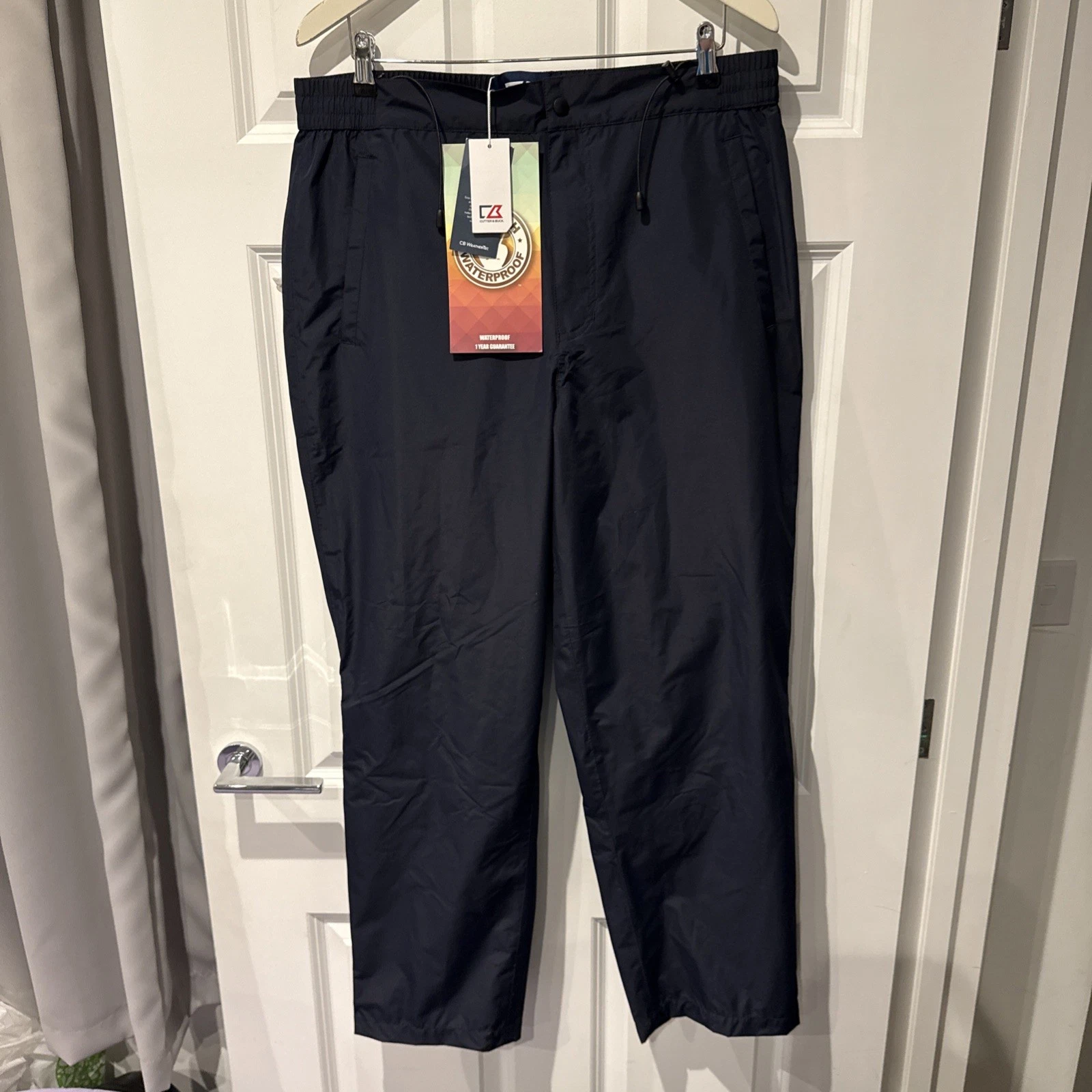 Cutter & Buck Mens Black Waterproof Trousers Size XL New