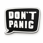 Don’t Panic Metal Phone Sticker With 3M Sticky Backing