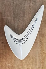 Vintage Mid-Century Modern Space Age Boomerang Jawbone Platter Dish by Metlox