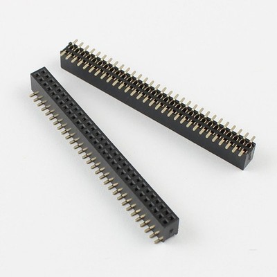 5Pcs Gold Plated 1.27mm Pitch Double 2x30 60 Pin SMT SMD Female Header Strip