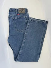 WRANGLER JEANS 34 X 32 relaxed high cotton western cowboy workwear  men’s womens